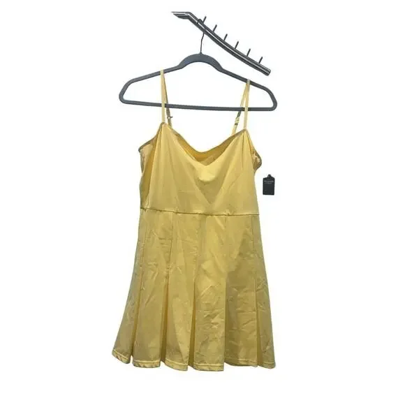 Abercrombie & Fitch Yellow Pleated Tennis Dress Size SP NWT - Picture 2 of 13